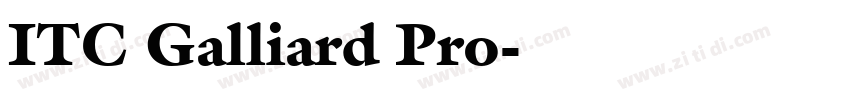 ITC Galliard Pro字体转换